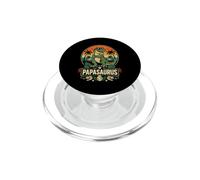 Papasaurus Dinosaur Dad Tropical Dino Humor PopSockets PopGrip for MagSafe