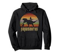 Papasaurus Dinosaur Proud Grandpa Family Humor Legend Pullover Hoodie