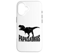 Papasaurus Father's Day New Father Daddy To Be Dino Dad Case for iPhone 16