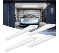 papasbox 2pcs-5ft 150cm(90cm+60cm) Linkable LED Batten Light,6500K Daylight LED Fluorescent Strip Fitting for Garage,Workshop,Office,Wall,Kitchen,Shed,IP65 Waterproof Plug in Ceiling Light Strip