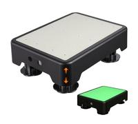 Papasbox Glow-in-the-Dark Half Step - Adjustable 9.4-15 cm, Non-Slip Bath & Outdoor Step Stool for Adults, Holds 250 kg, Handy by Bed, Caravan or Patio.