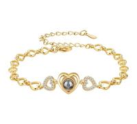 papasgix Custom Photo Bracelet with Picture Insid, Personalised Projection Bracelets Monther's Day Valentine Birthday Anniversary Memorial Gifts for Mum Women Wife Daughter Grandma