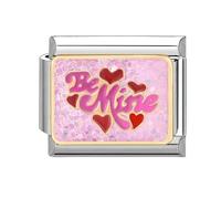 papasgix Italian Charm Bracelet Charms Silver Words Modular for Italian Charm Text Italian Style Charms fits all 9mm Bracelet Retro Personality Accessories Mother's Day Gift mine silver