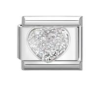 papasgix Modular for Italian Charm Love Heart Italian Charms for Women Italian Style Charms fits all 9mm Bracelet Retro Personality Charms Bracelets Accessories Girl Boy Gift