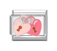papasgix Modular for Italian Charm Love Heart Italian Charms for Women Italian Style Charms fits all 9mm Bracelet Retro Personality Charms Bracelets Accessories Girl Boy Gift