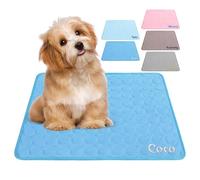 papasgix Personalized Ice Silk Cooling Mat for Dogs, Reusable Washable Pet Cool Pad for Cats and Puppys Customized Name Pad for Bed Sofa Car