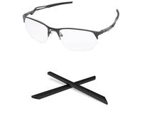 PapaViva 1 Pair Replacement Ear Socks for Oakley Wire Tap 2.0 OO4145 / Wire Tap 2.0 RX OX5152 - Black