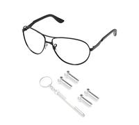 PapaViva 2 Pairs Replacement Temple Screws Set for Ray-Ban RB3393 64mm / RB3522 61mm Sunglass - Silver