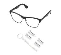 PapaViva 2 Pairs Replacement Temple Screws Set for Ray-Ban RB3515/RB3549/RB4263/RB3522/RB3136/RB8312/RB3362 Sunglass - Silver (Flat Phillips)