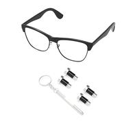 PapaViva 2 Pairs Replacement Temple Screws Set for Ray-Ban RB3528/RB1971/RB3447/RB3588/RB3519/RB3562/RB4416/RB4292N Sunglass - Silver (Flat Slotted)