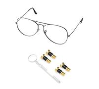 PapaViva 2 Pairs Replacement Temple Screws Set for Ray-Ban RB4320CH/RB3490/RB3364/RB3498/RB3539/RB8301/RB3245/RB3449/RB3570 Sunglass - Gold (Flat Phillips)
