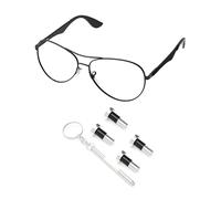 PapaViva 2 Pairs Replacement Temple Screws Set for Ray-Ban RB8313/RB8301/RB3530/RB4234/RB4202/RB3566CH Sunglass - Silver (Flat Slotted)