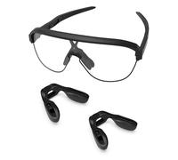 PapaViva 2 Pieces Replacement Nose Pieces for Oakley Stunt Glider OX8198 - Black & Black (Euro Fit)