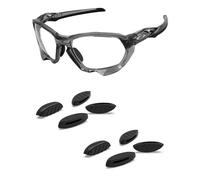 PapaViva 4 Pairs Replacement Nose Pads for Oakley Clifden OO9440 56mm - Black & Black