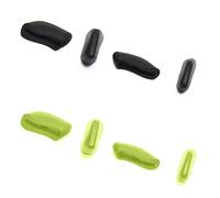 PapaViva 4 Pairs Replacement Nose Pads for Oakley Half Jacket/Half Jacket Asian Fit/Half Jacket XLJ/Half Jacket XLJ Asian Fit - Green + Black