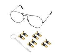 PapaViva 4 Pairs Replacement Temple Screws Set for Ray-Ban RB3483/RB3362/RB3267/RB3548/RB4202/RB3516/RB3026/RB4187/RB3029 Sunglass - Gold (Flat Phillips)