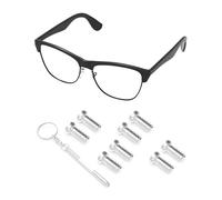 PapaViva 4 Pairs Replacement Temple Screws Set for Ray-Ban RB3528/RB1971/RB3447/RB3588/RB3519/RB3562/RB4416/RB4292N Sunglass - Silver (Flat Phillips)
