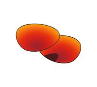 PapaViva Replacement Lenses Compatible with Oakley E Wire 2.1 Sunglass Fire Red Polarized