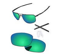 PapaViva Replacement Lenses Compatible with Oakley Gauge 8 L OO4124 62mm Sunglass Emerald Green Polarized