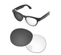 PapaViva Replacement Lenses Compatible with Ray-Ban Meta Headliner RW4009 50mm Sunglass Eclipse Gray Photochromic Non-polarized