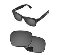 PapaViva Replacement Lenses Compatible with Ray-Ban Meta RW4006 50mm Sunglass Black Chrome Pro+ Anti-reflective Polarized