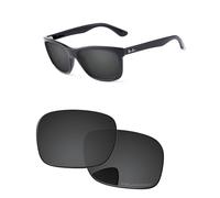 PapaViva Replacement Lenses Compatible with Ray-Ban RB4181 57mm Sunglass Solid Black Polarized