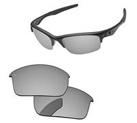 PapaViva Replacement Lenses for Oakley Bottle Rocket OO9164 62mm Sunglass Chrome Silver Pro+ Anti-reflective Polarized