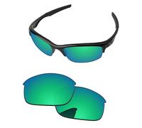 PapaViva Replacement Lenses for Oakley Bottle Rocket OO9164 62mm Sunglass Emerald Green Pro+ Anti-reflective Polarized