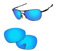 PapaViva Replacement Lenses for Oakley Crosshair New 2012 OO4060 61mm Sunglass Ice Blue Polarized