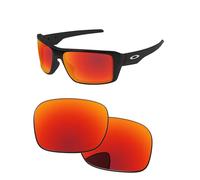 PapaViva Replacement Lenses for Oakley Double Edge OO9380 Pro+ Fire Red Polarized