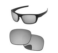 PapaViva Replacement Lenses for Oakley Drop Point OO9367 Sunglasses Frame Pro+ Chrome Silver Polarized