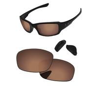 PapaViva Replacement Lenses for Oakley Fives Squared OO9238 54mm Sunglass Copper Brown Non-polarized