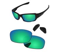 PapaViva Replacement Lenses for Oakley Fives Squared OO9238 54mm Sunglass Emerald Green Polarized