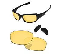 PapaViva Replacement Lenses for Oakley Fives Squared OO9238 54mm Sunglass HD Yellow Non-polarized