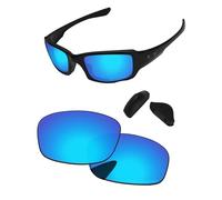 PapaViva Replacement Lenses for Oakley Fives Squared OO9238 54mm Sunglass Ice Blue Polarized