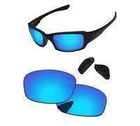PapaViva Replacement Lenses for Oakley Fives Squared OO9238 54mm Sunglass Ice Blue Pro+ Anti-reflective Polarized