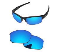 PapaViva Replacement Lenses for Oakley Flak Jacket OO9008 63mm Sunglass Ice Blue Polarized