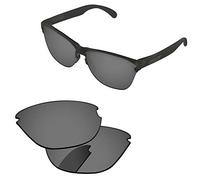 PapaViva Replacement Lenses for Oakley Frogskins Lite OO9374 Sunglasses Frame Pro+ Black Chrome Polarized