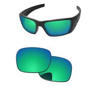 PapaViva Replacement Lenses for Oakley Fuel Cell OO9096 60mm Sunglass Emerald Green Polarized