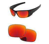 PapaViva Replacement Lenses for Oakley Fuel Cell OO9096 60mm Sunglass Fire Red Polarized