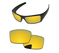PapaViva Replacement Lenses for Oakley Gascan OO9014 60mm Sunglass 24K Gold Polarized