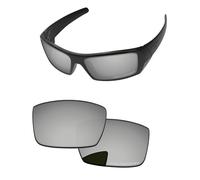 PapaViva Replacement Lenses for Oakley Gascan OO9014 60mm Sunglass Chrome Silver Polarized