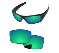 PapaViva Replacement Lenses for Oakley Gascan OO9014 60mm Sunglass Emerald Green Pro+ Anti-reflective Polarized