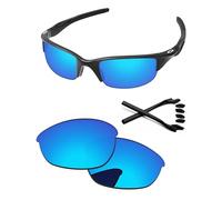 PapaViva Replacement Lenses for Oakley Half Jacket 2.0 OO9144 62mm Sunglass Ice Blue Non-polarized