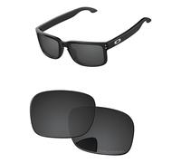 PapaViva Replacement Lenses for Oakley Holbrook Mix OO9384 Black Grey - Polarized
