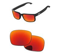 PapaViva Replacement Lenses for Oakley Holbrook Mix OO9384 Fire Red - Polarized