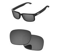 PapaViva Replacement Lenses for Oakley Holbrook Mix OO9384 Pro+ Black Chrome Polarized