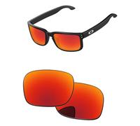 PapaViva Replacement Lenses for Oakley Holbrook Mix OO9384 Pro+ Fire Red Polarized
