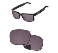 PapaViva Replacement Lenses for Oakley Holbrook OO9102 55mm Sunglass Gray Chrome Polarized
