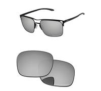 PapaViva Replacement Lenses for Oakley Holbrook Ti OO6048 Chrome Silver - Polarized